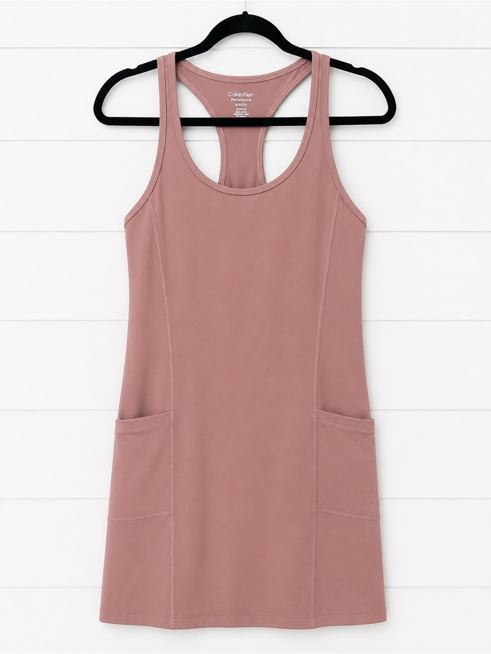 Calvin Klein Performance Athletic Dress | Size Small | Dusty Rose | Pockets - Picture 2 of 8
